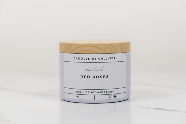 Red Rose | 8oz Handmade Soy Wax Candle